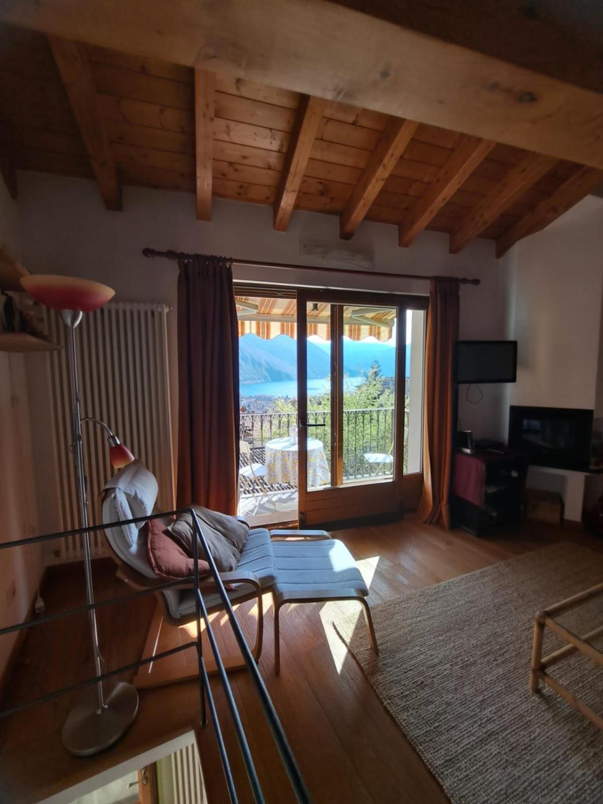 Casa Vista Lago E Giardino Porlezza Bagian luar foto