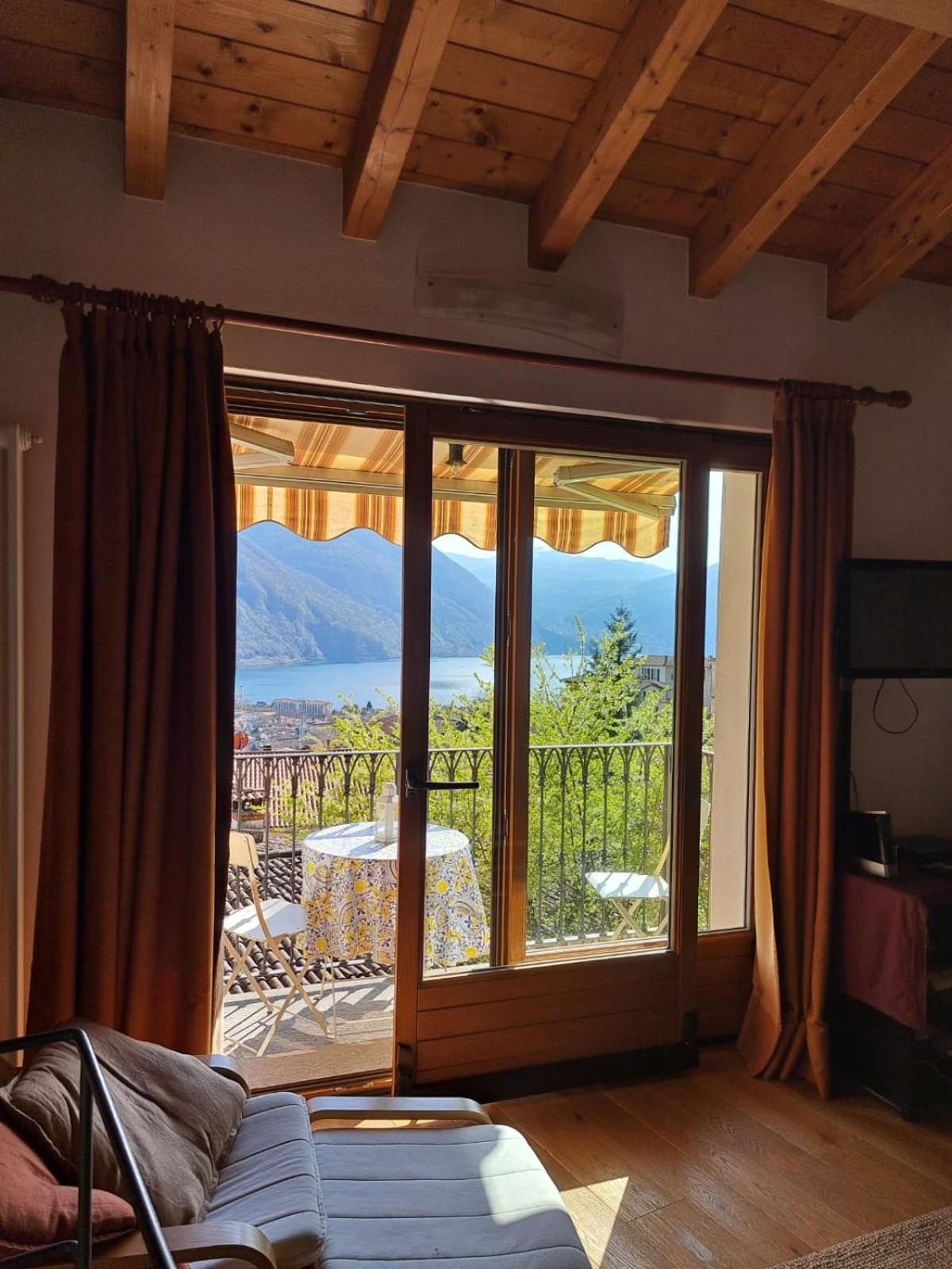 Casa Vista Lago E Giardino Porlezza Bagian luar foto