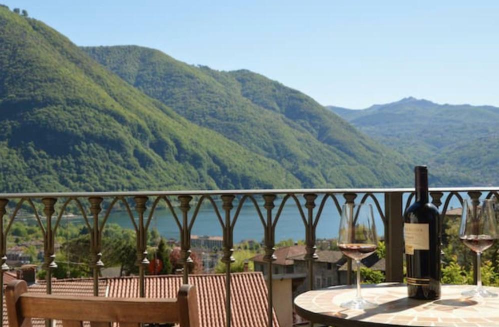 Casa Vista Lago E Giardino Porlezza Bagian luar foto